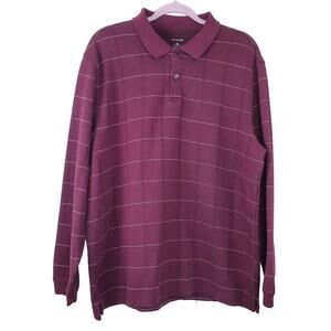 VAN HEUSEN Pin Striped Henley Long Sleeve Shirt